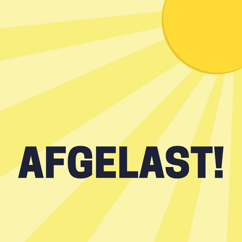 Afgelast zon